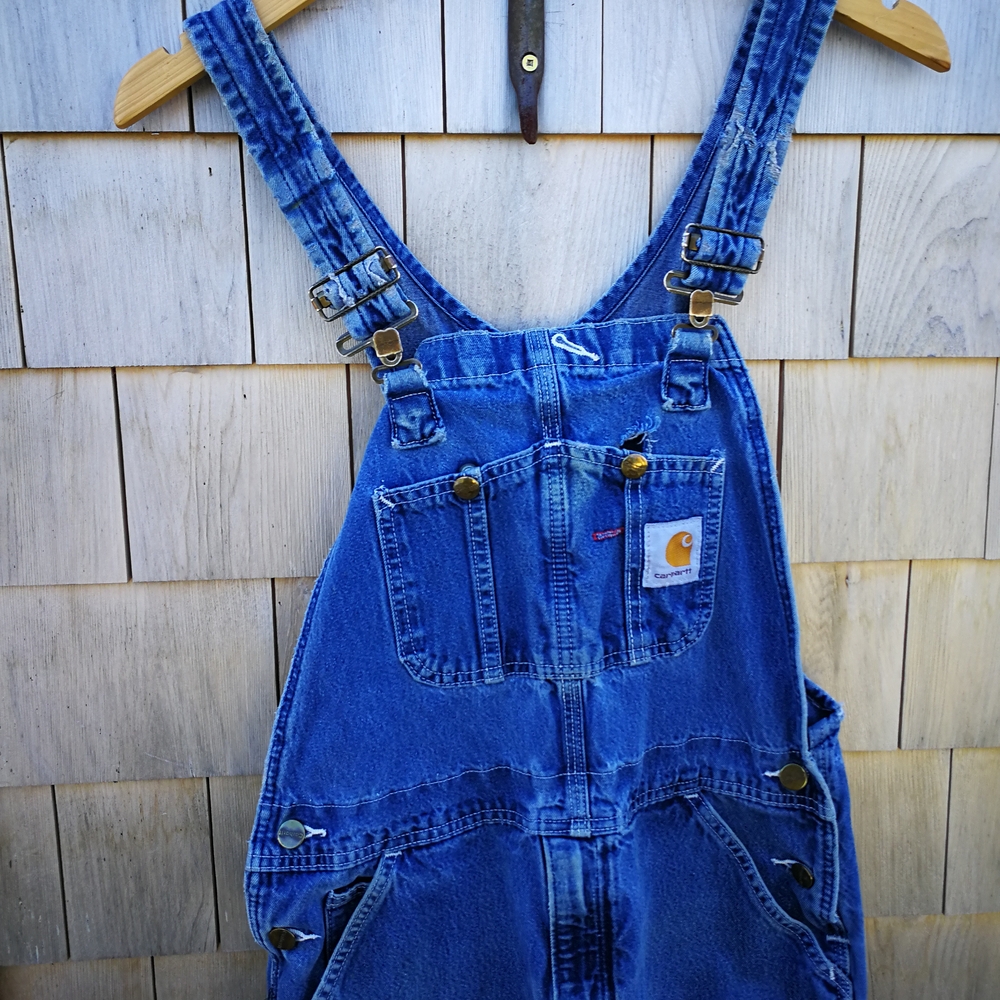 Carhartt Blue Denim Women's Overalls - Picture 12 of 12